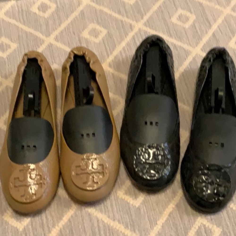 Tory Burch ballet flat black and camel